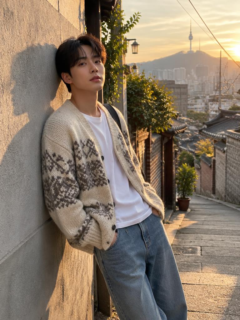 남성복 크리에이터 무드 예시