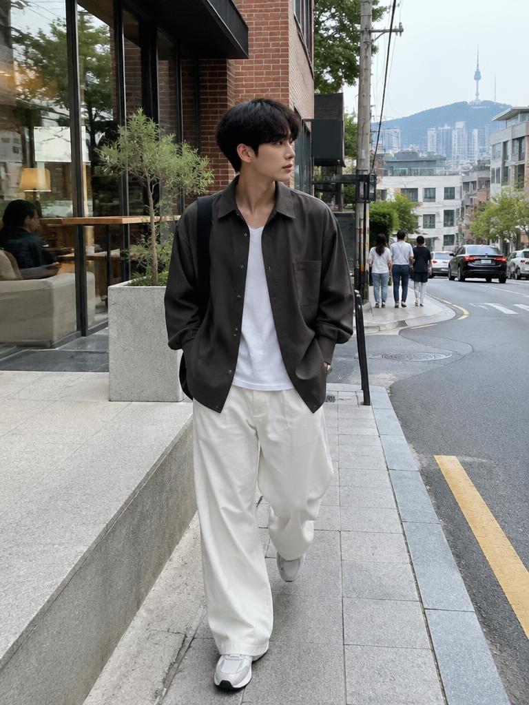 남성복 크리에이터 무드 예시
